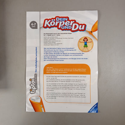 Ravensburger Tiptoi Dein Körper Lernspiel gebraucht ab 3 4 5 Jahre | ✅ geprüft 