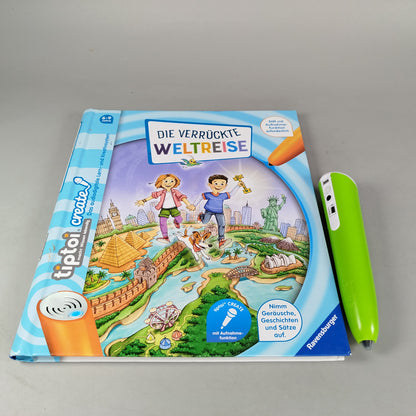 Ravensburger Bundle tiptoi verrückte Weltreise Buch & Stift