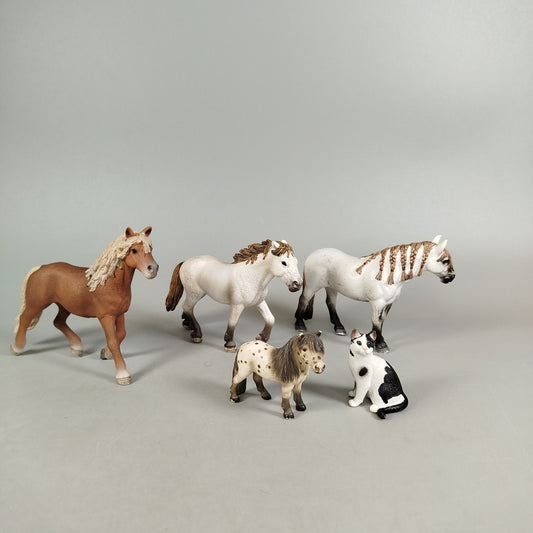 Bundle Schleich 🐴🌟 x5 Tierfiguren, wie neu, ab 3 4 5 Jahre | ✅ geprüft 