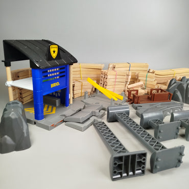 Brio Bundle Holzeisenbahn Schienen & Brücken