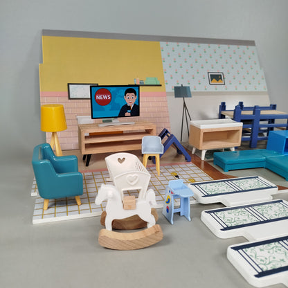 Markenlos Puppenhaus 🏠, gebraucht, ab 3 4 5 Jahre | ✅ geprüft 