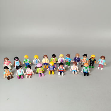 Playmobil Stil Figuren Set von 20 Minifiguren – Rollenspiel Zubehör