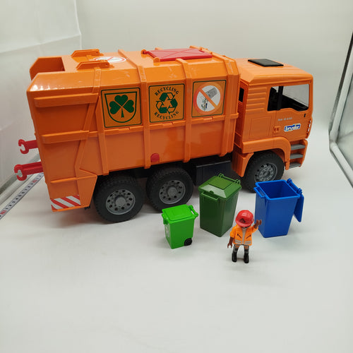 Bruder MAN TGA Müll-LKW 02760 mit Figur & Tonnen