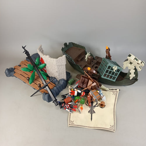 Playmobil Bundle Drache Set von 5 Figuren & Schiff, gebraucht, ab 6 Jahre 