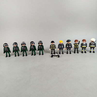 Playmobil Bundle Polizei & Feuerwehr Set von 11 Figuren