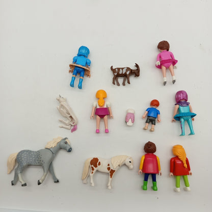 Playmobil Konvolut – 11 Figuren, Tiere & Zubehör, gut
