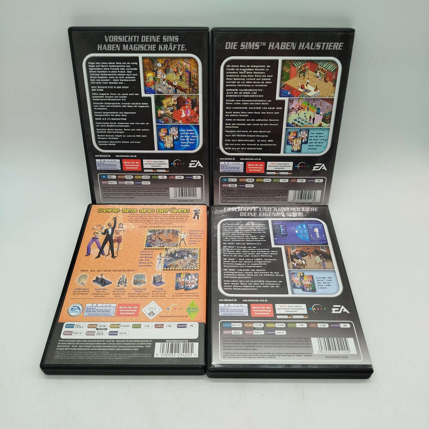 Electronic Arts Bundle Die Sims Set von 4 PC Spiele