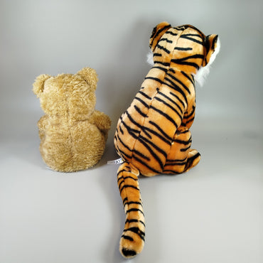  Stofftiere- Bär und Tiger - Set of 2