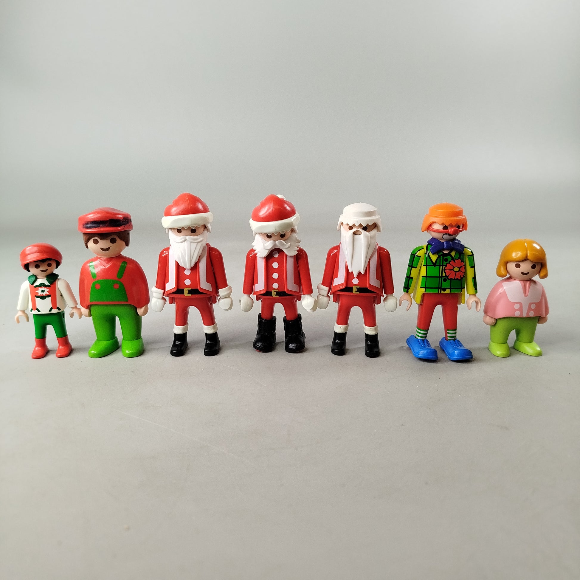 Playmobil Bundle Weihnachtsmann&Clown 7x Figuren gebraucht ab 3 Jahre 
