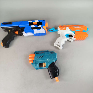 Nerf Bundle 3x Trio Venus Blaster, gebraucht, ab 6 7 8 Jahre | ✅ geprüft 
