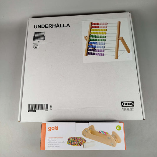 IKEA goki Bundle Montessori 21349 2x Abakus & Webrahmen Neu