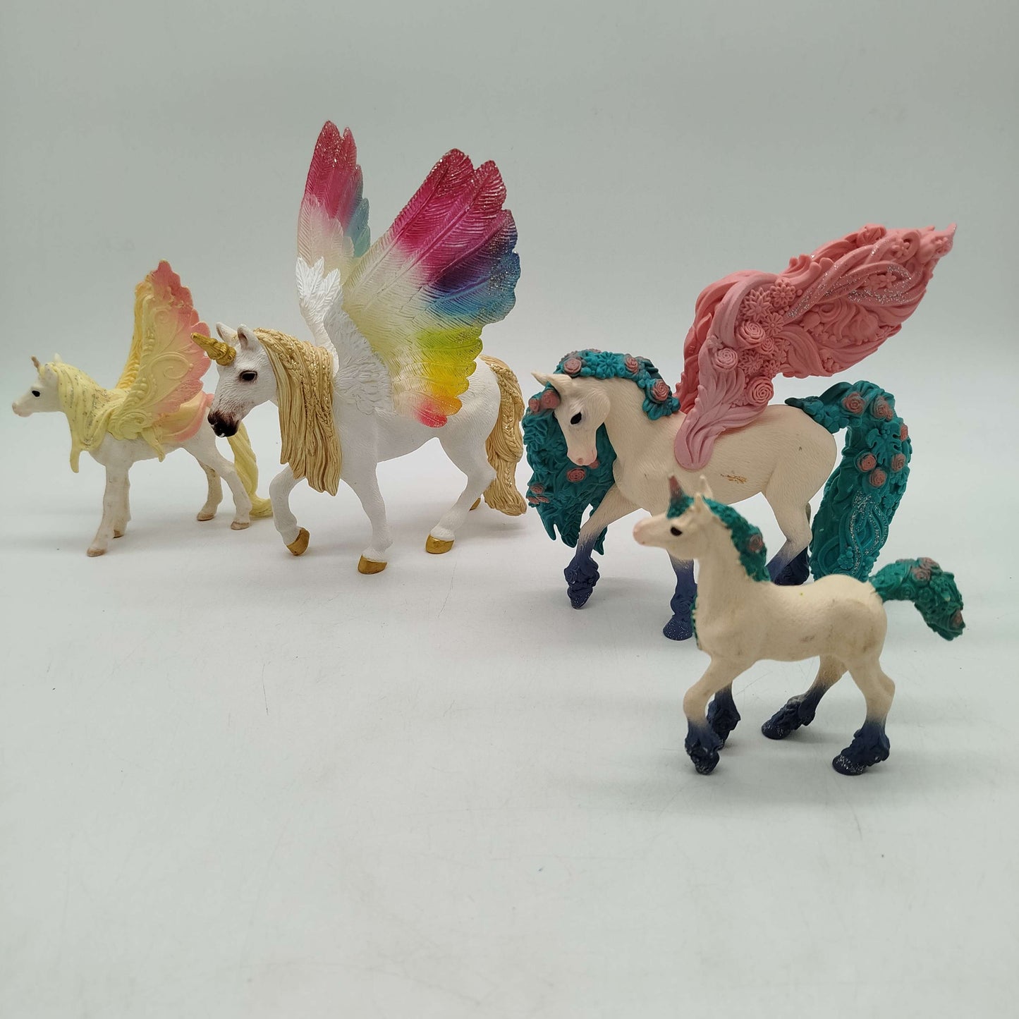 Schleich Bundle Einhorn & Meerjungfrau Set 4 Figuren, gebraucht, ab 3 Jahre 