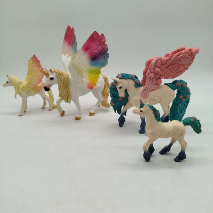 Schleich Bundle Einhorn & Meerjungfrau Set 4 Figuren, gebraucht, ab 3 Jahre 