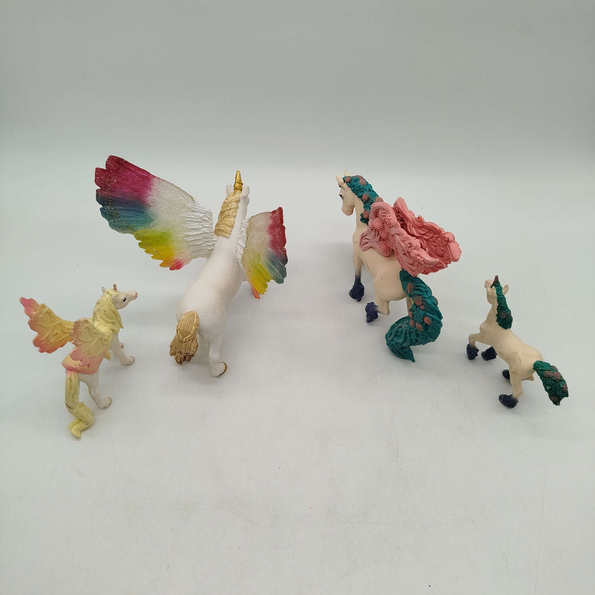 Schleich Bundle Einhorn & Meerjungfrau Set 4 Figuren, gebraucht, ab 3 Jahre 