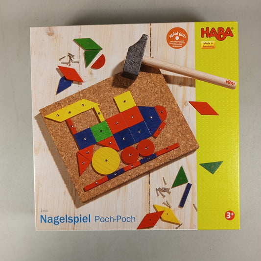 HABA Bundle Poch-Poch Nagelspiel Hammer & Formen