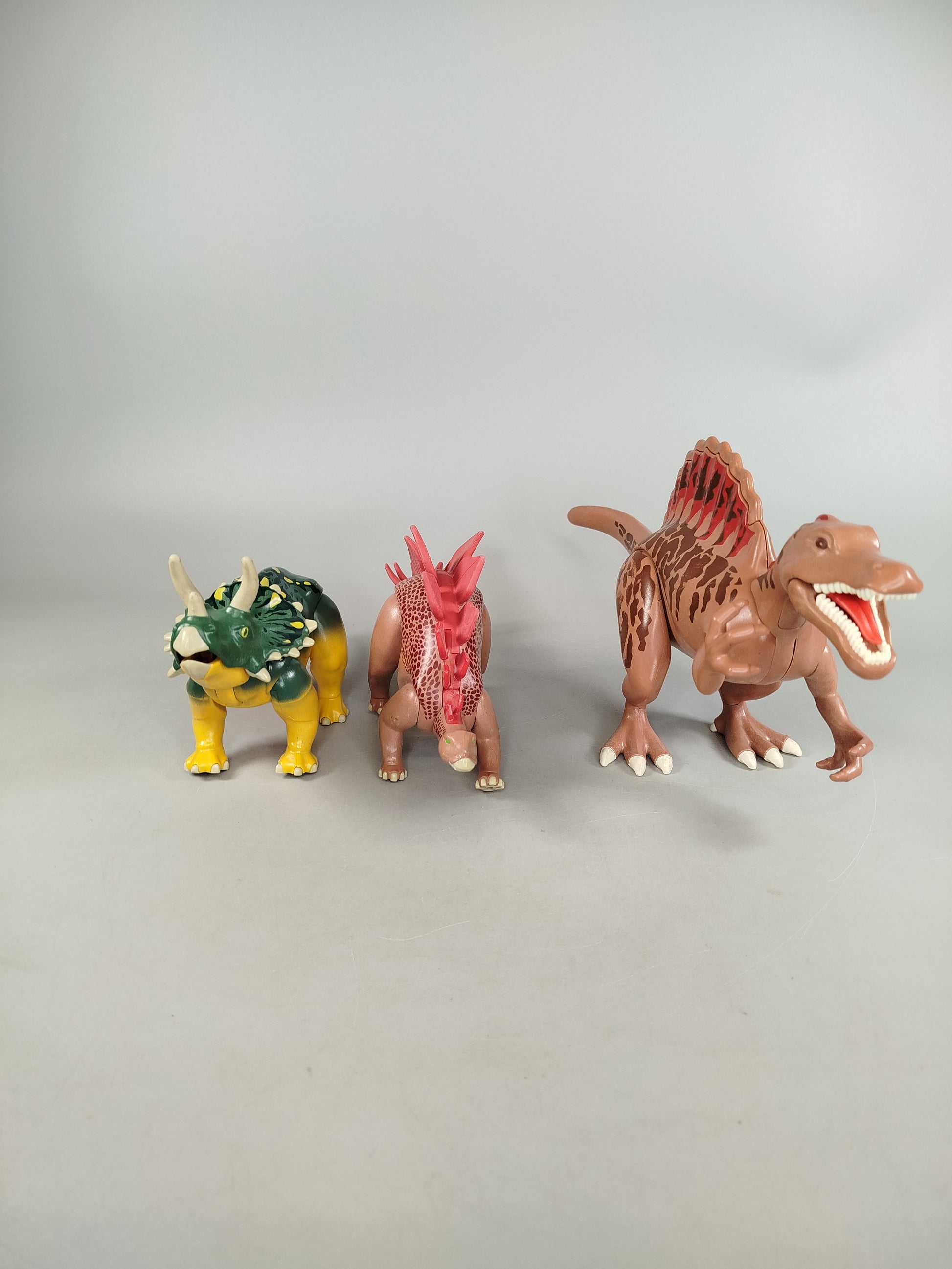 Playmobil Dinosaurier Figuren-Set von 3 – Triceratops, Stegosaurus & Spinosaurus