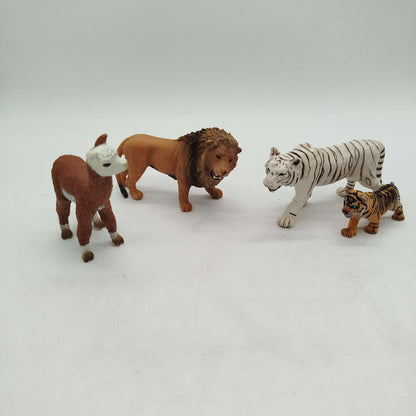 Schleich Bundle Tierfiguren 4er Set Löwe & Tiger ab 3 4 5 Jahre | ✅ geprüft 