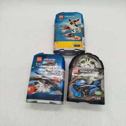 LEGO Bundle Creator 5762 4918 Racers 8157 Set von 4 Sets & Auto ab 6 Jahre 