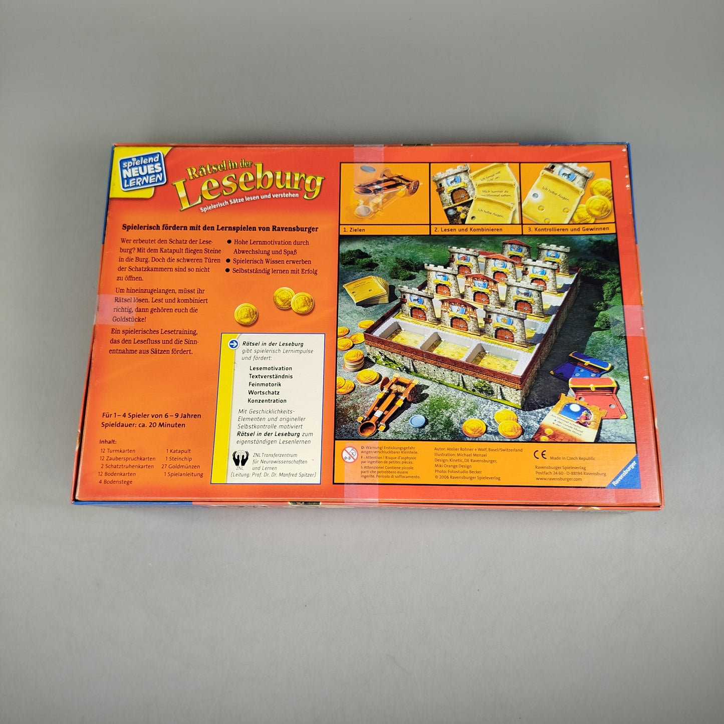 Ravensburger Rätsel in der Leseburg Brettspiel, wie neu, ab 6 Jahre 