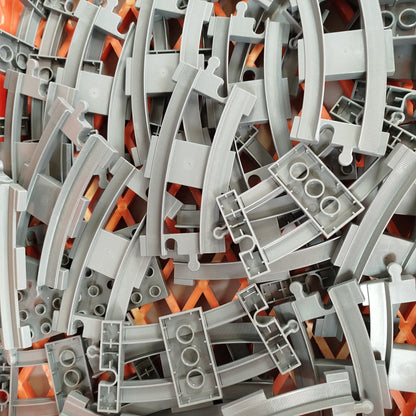 LEGO Duplo Eisenbahnschienen Set – graue Schienen, sehr gut