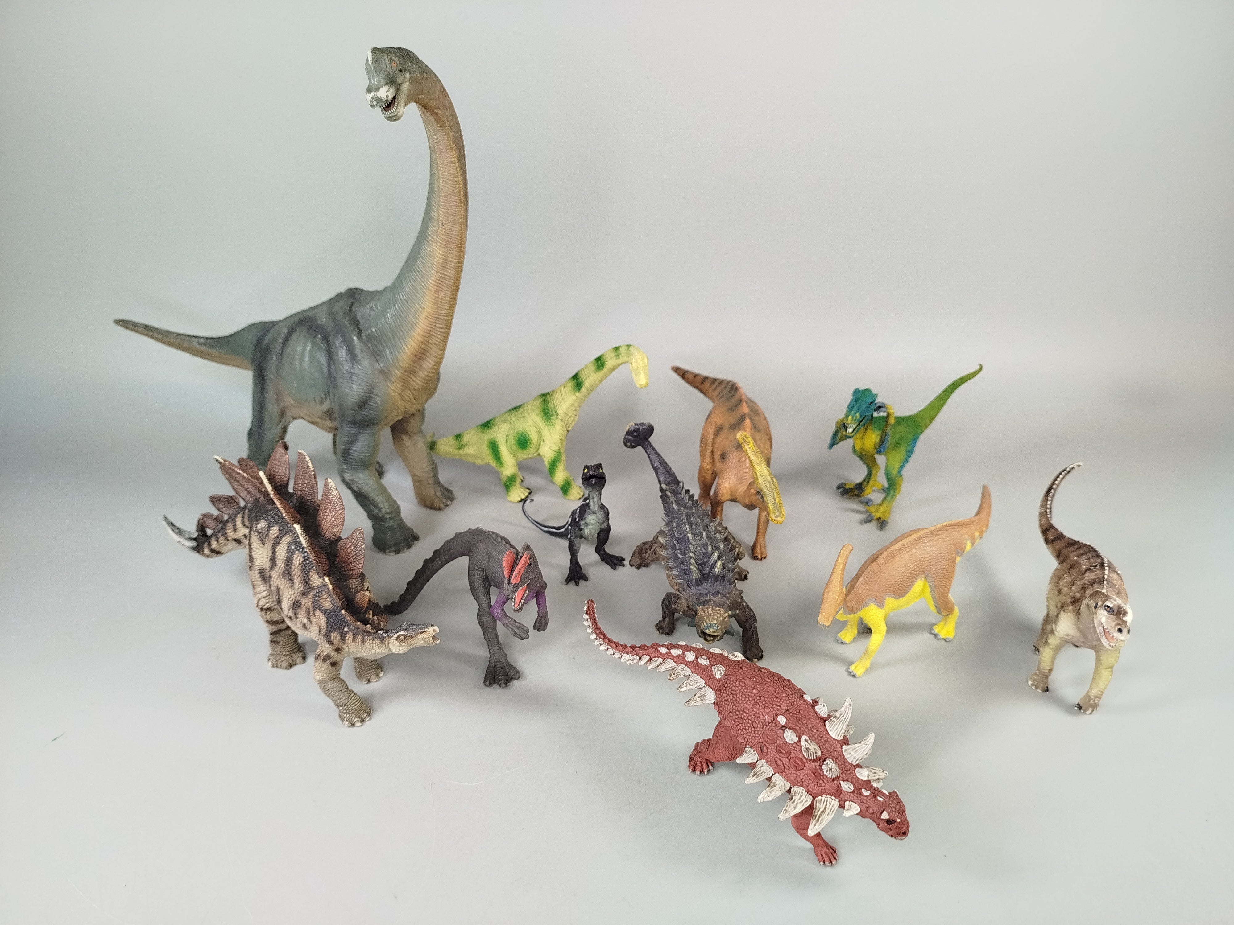 Dinosaurier Spielfiguren Set von 11 – verschiedene Arten 