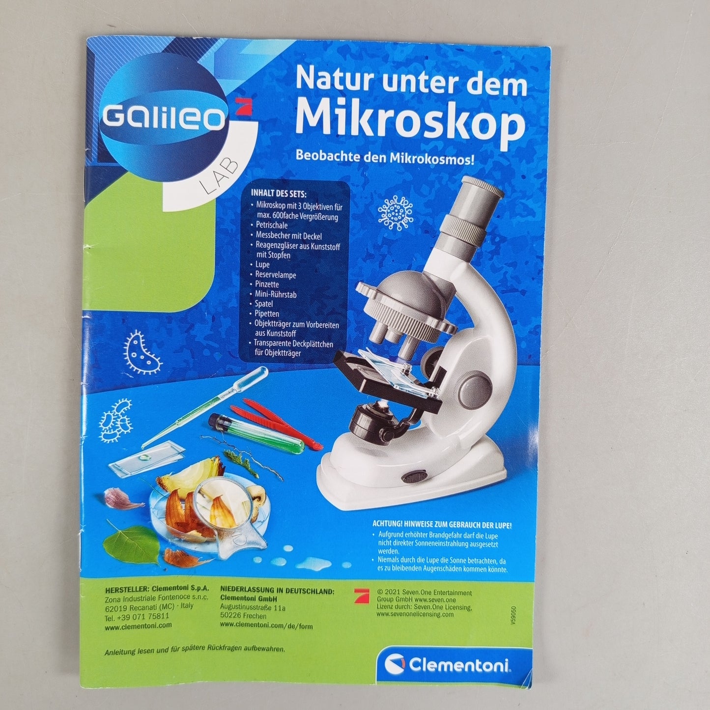 Clementoni Natur unter dem Mikroskop 69804 Mikroskop