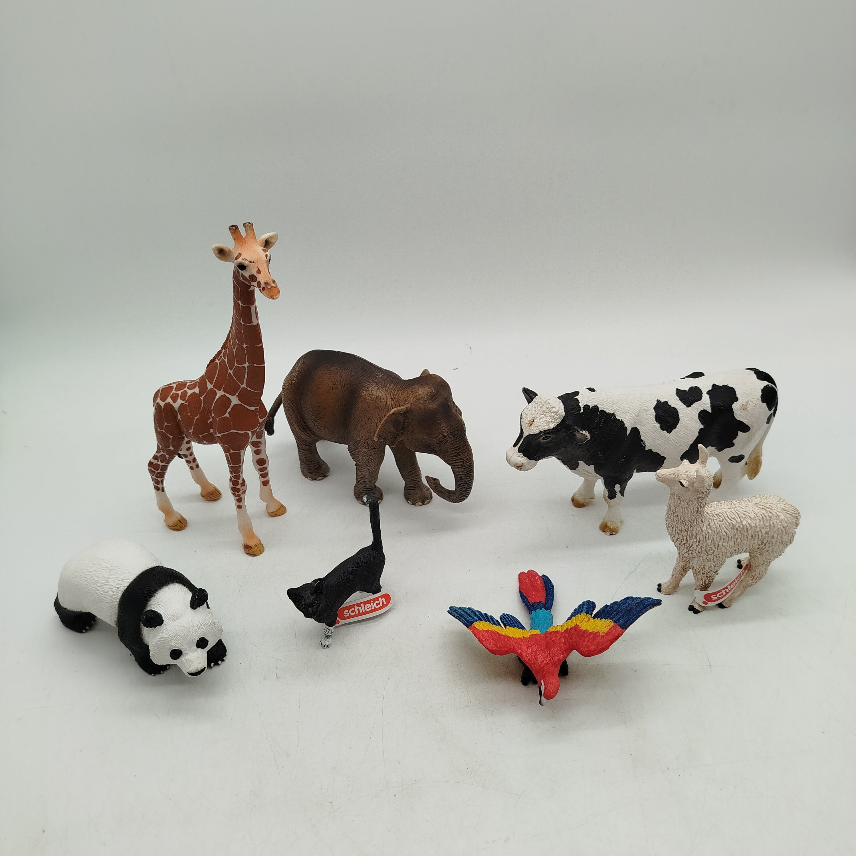 Schleich Bundle Set von 7 Tierfiguren, gebraucht, ab 3 4 5 Jahre | ✅ geprüft 