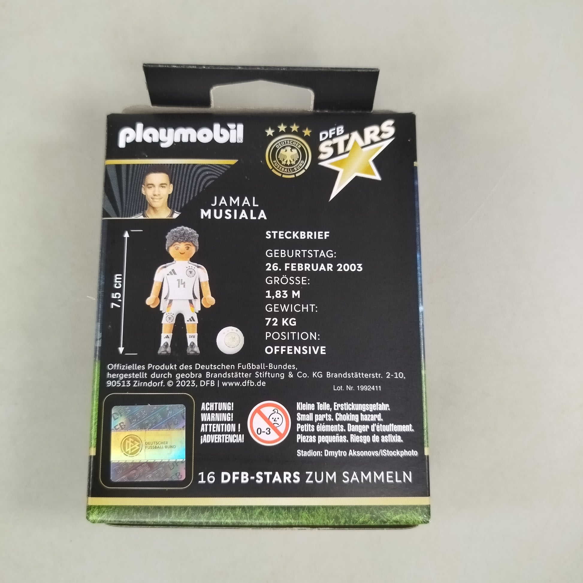 Playmobil Fußballfigur DFB Star Jamal Musiala 71671, neu, ab 6 Jahre 