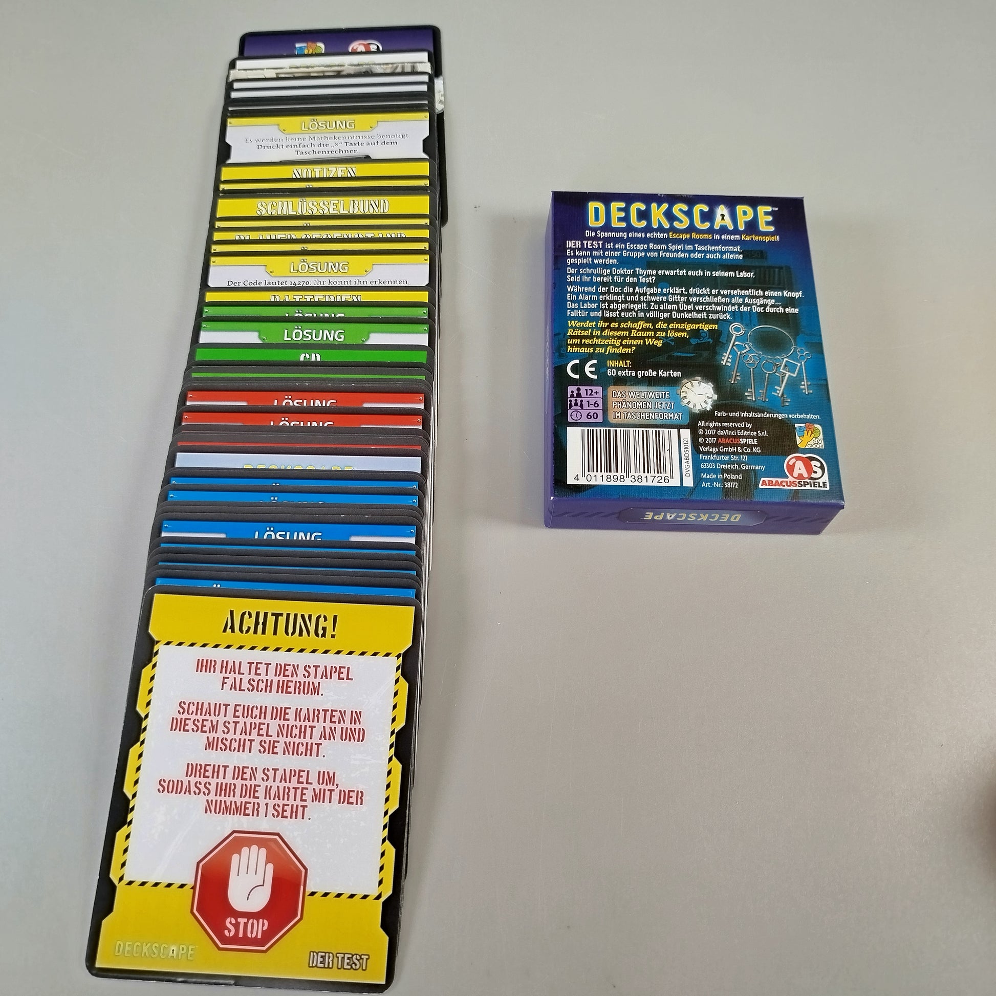 Kartenspiele - Set mit Wühltisch & Deckscape