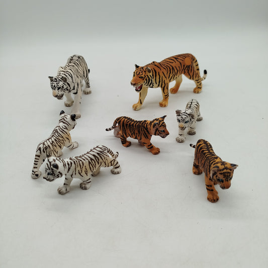 Schleich Bundle Tiger Set von 7 Tierfiguren