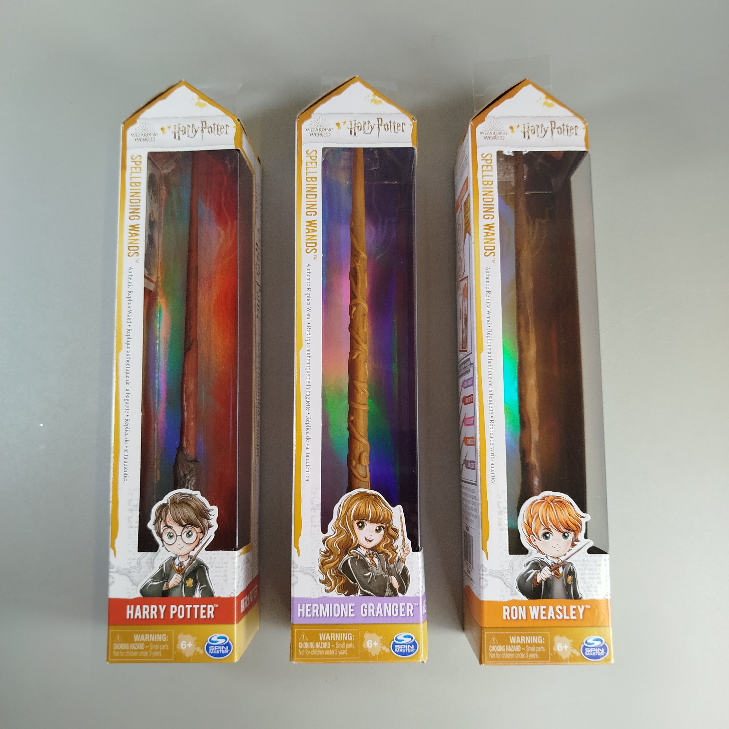 Spin Master Zauberstäbe 3er Set - Harry Potter, Hermine, Ron, neu