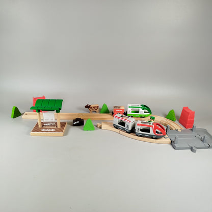 BRIO Holzeisenbahn Set – Züge, Schienen, Figuren & Zubehör
