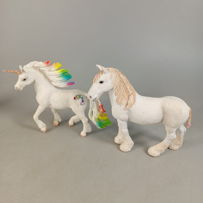 Schleich Bundle Pferde & Einhörner Set von 4 gebraucht ab 3 Jahre 