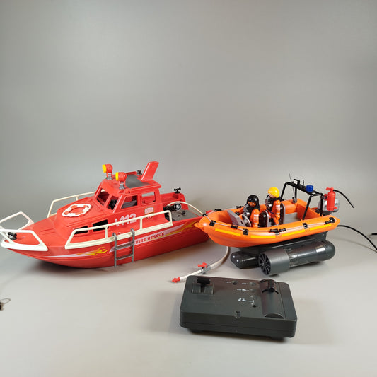Playmobil Feuerwehr Rettungsboot Set – mit Figuren & Zubehör