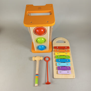 Eichhorn & Hape Bundle Holzeisenbahn & Motorikwürfel