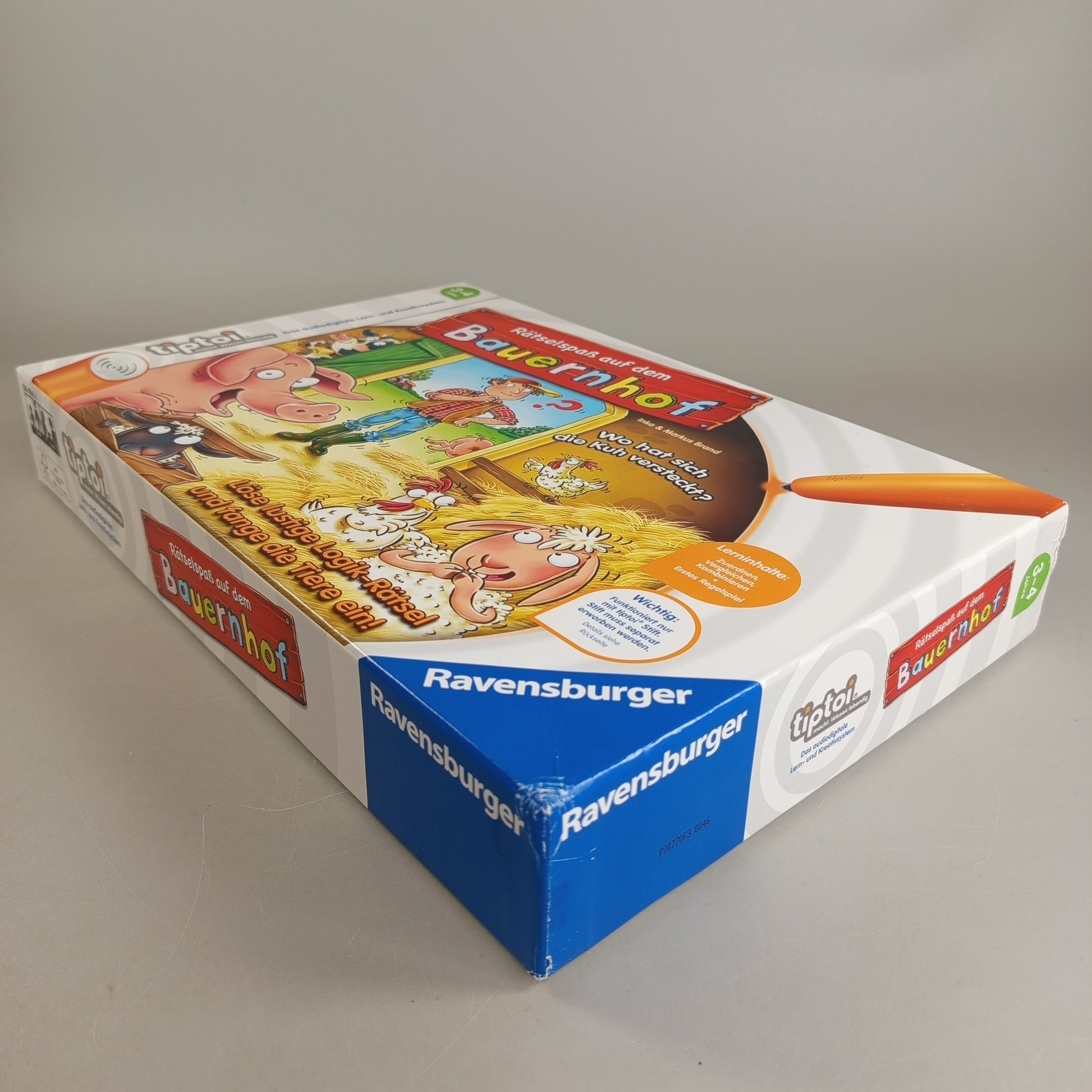 Ravensburger tiptoi Brettspiel – Rätselspaß auf dem Bauernhof, OVP