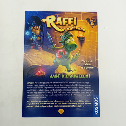 KOSMOS Raffi Raffzahn Juwelen Spiel, gebraucht, ab 6 7 8 Jahre | ✅ geprüft 