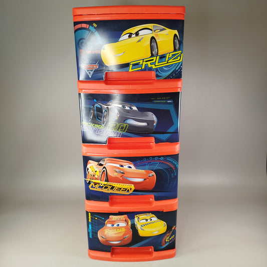 Disney Cars 3 Aufbewahrungsbox mit 4 Schubladen