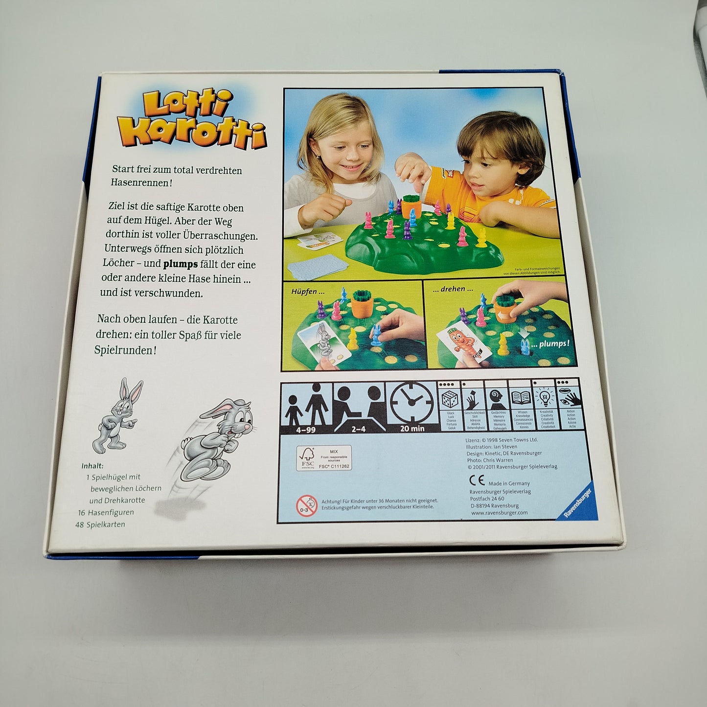 Ravensburger Brettspiel – Lotti Karotti, ohne OVP