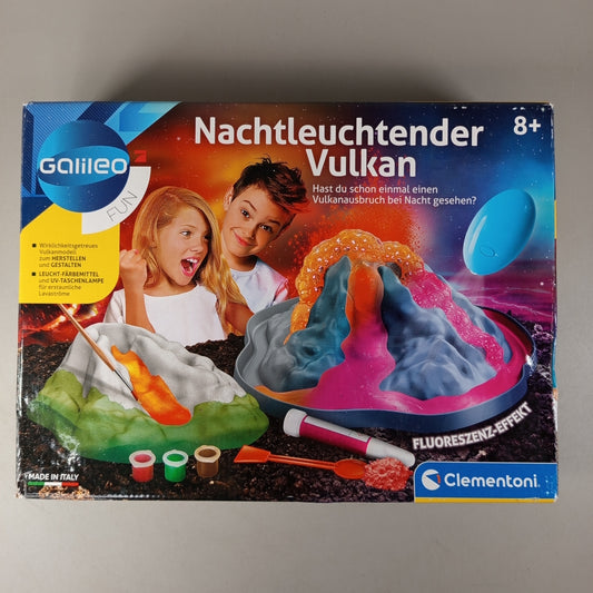 Clementoni Galileo FUN Nachtleuchtender Vulkan Experimentierset