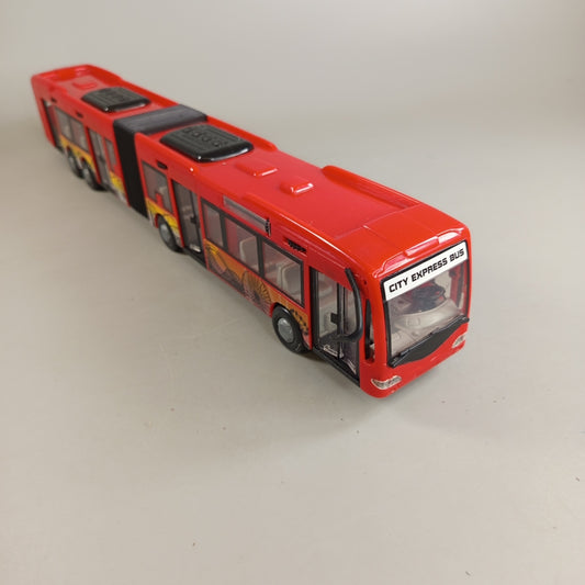 City Express Spielzeugbus – roter Gelenkbus, sehr gut