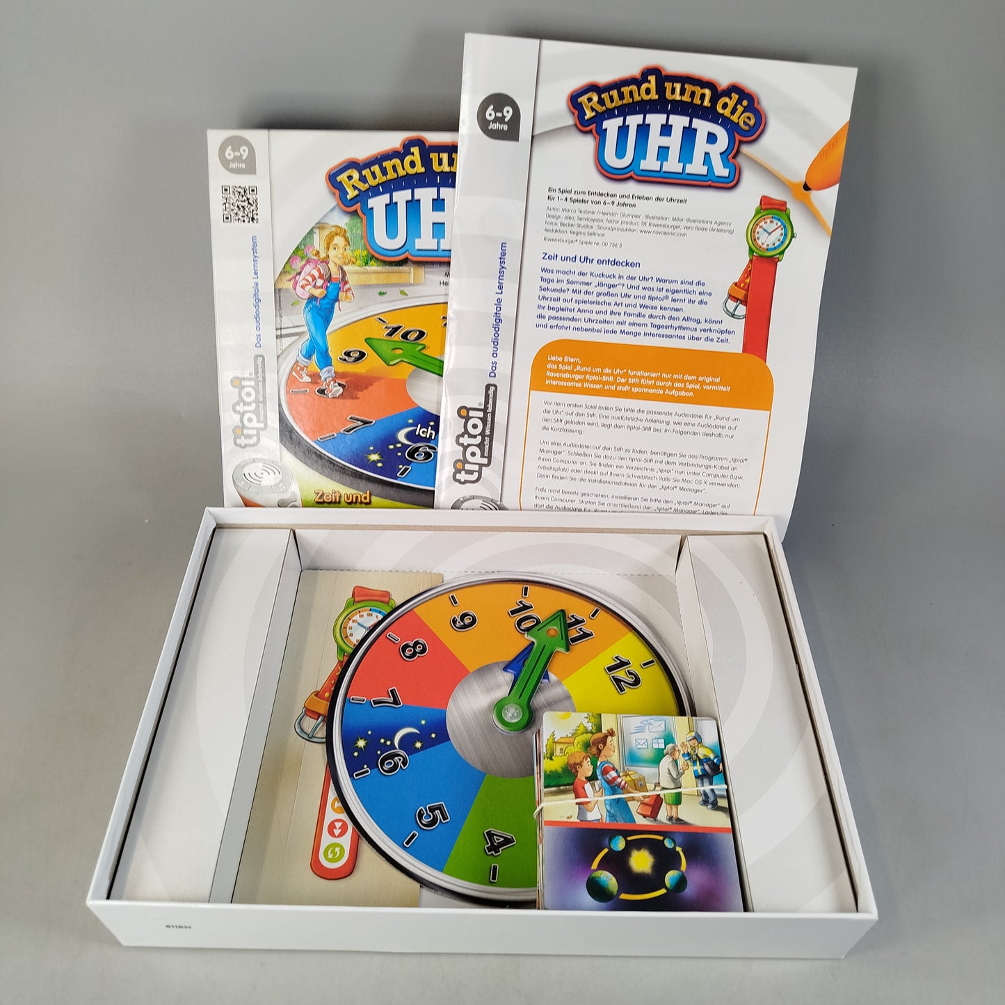 Ravensburger Rund um die Uhr 00736 Brettspiel, gebraucht, ab 6 Jahre 