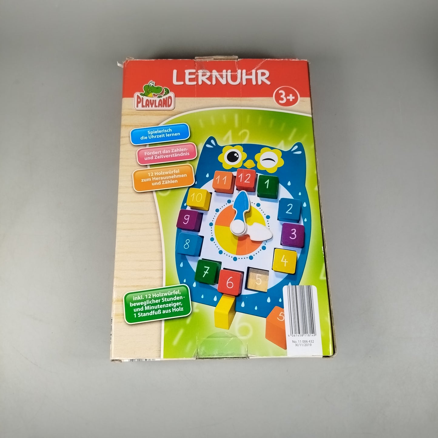 Playland Lernuhr Holz, gebraucht, ab 3 4 5 Jahre | ✅ geprüft 