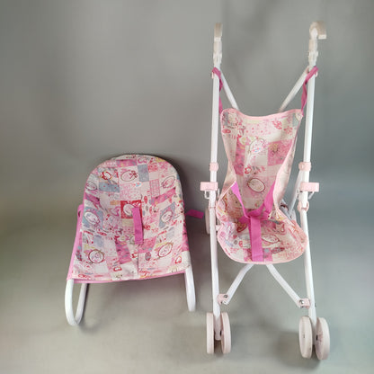 Baby born Bundle von 3 Laufstall, Buggy & Wippe