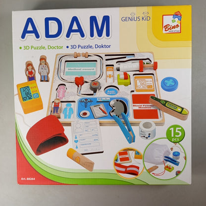 Bino Genius Kid ADAM 3D Puzzle Arzt-Set 88264