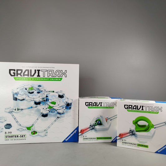 Ravensburger Bundle GraviTrax Set von 3 Kugelbahn Looping Gauss