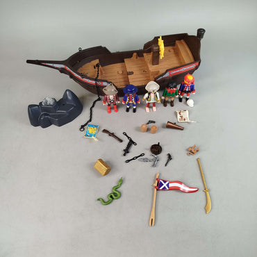 Playmobil Piraten Boot & 5 Figuren, gebraucht, ab 3 4 5 Jahre | ✅ geprüft 