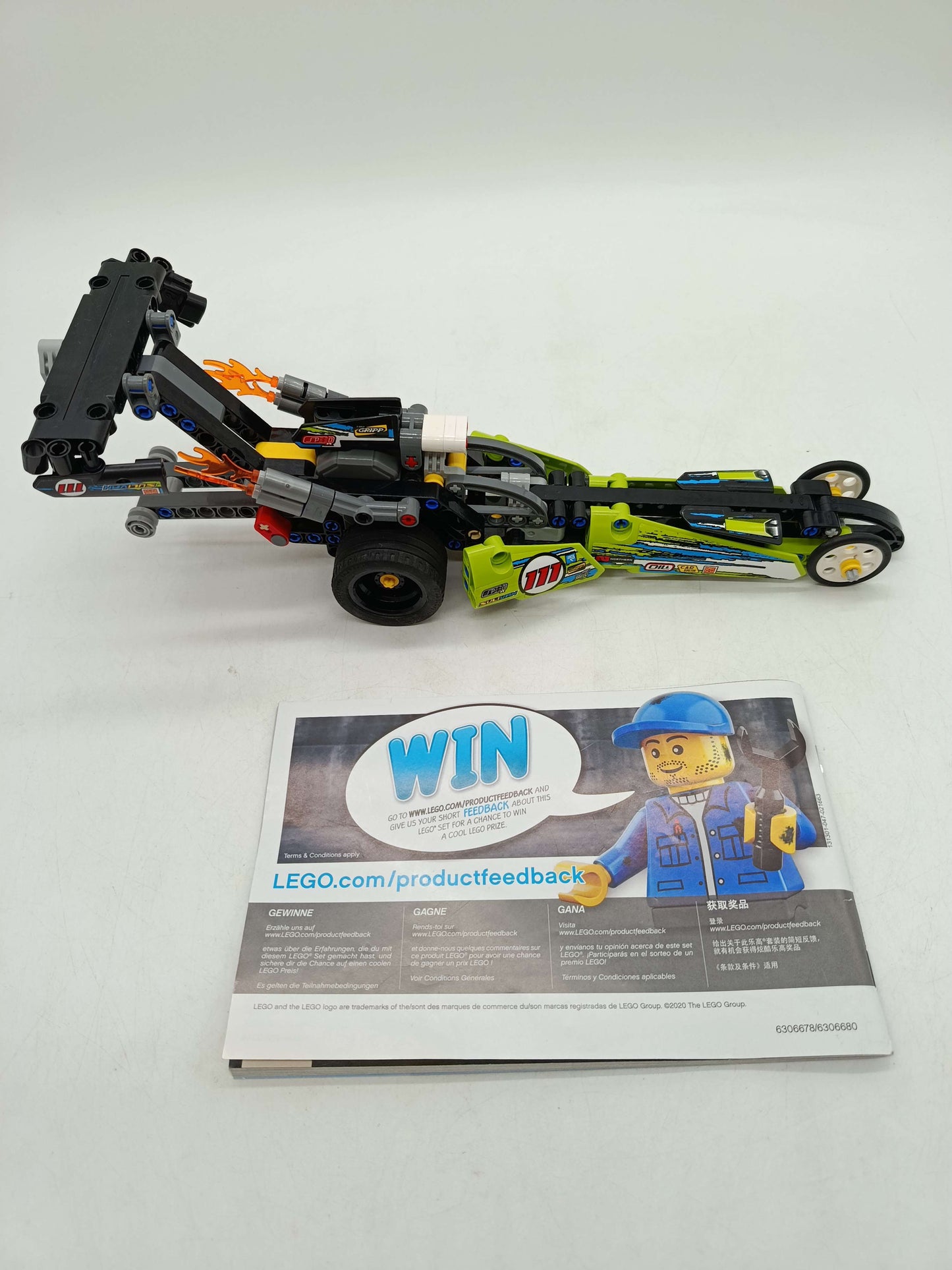 LEGO Technic 42103 Dragster Rennauto Bauset