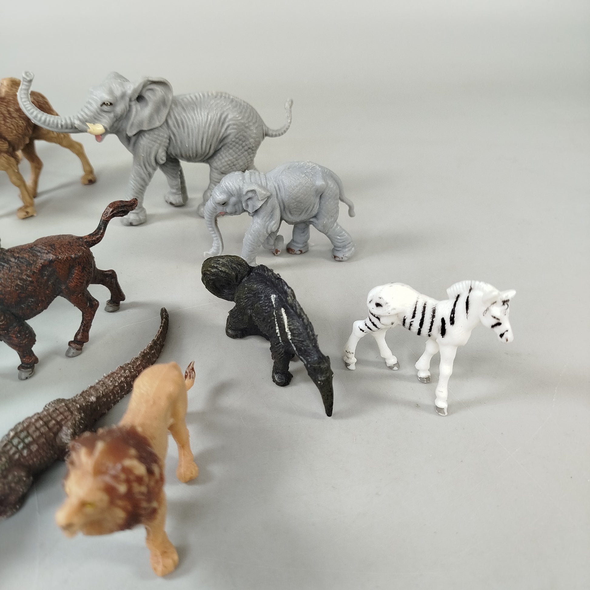 DDR Tierfiguren Set von 16 aus Savanne, Regenwald und Wüste