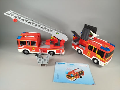 Feuerwehrset mit Station, 3 Fahrzeugen und Zubehör